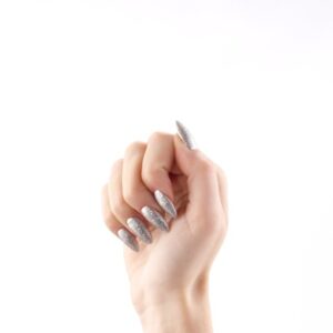 Silver Cha Cha Glitter – gelinis lakas 7 ml - Image 3