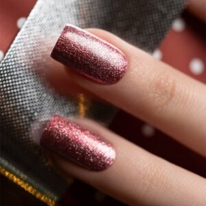 Cherry Christmas - Gel Polish with glitter – gelinis lakas 7 ml - Image 6