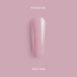 Milky Pink – savaime išsilyginantis mousse gelis 50 ml - Image 1