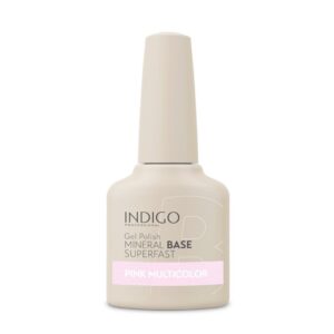 Pink Multicolor – mineralinė bazė Superfast su blizgučiais 7 ml - Image 1