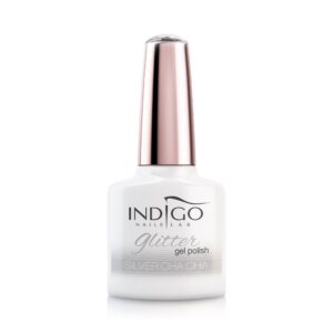 Silver Cha Cha Glitter – gelinis lakas 7 ml - Image 1