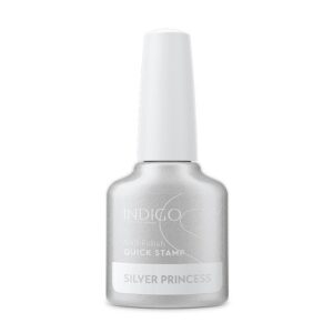 Quick Stamp Silver Princess – štampavimo lakas 7 ml - Image 1