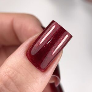 Cherry Christmas - Gel Polish with glitter – gelinis lakas 7 ml - Image 3