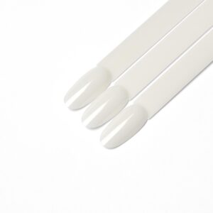 Pop Sticks nagų pavyzdžių žiedas-vėduoklė – pieniškai baltas - Image 1