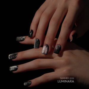 Luminara – katės akies efekto gelinio lako topas su žėrinčiomis dalelėmis - Image 4
