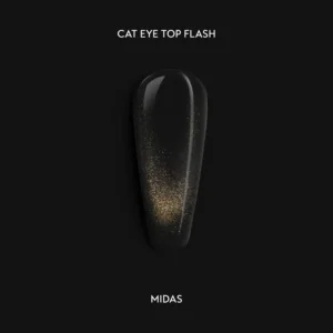 Midas – katės akies efekto gelinio lako topas su auksinėmis dalelėmis - Image 1
