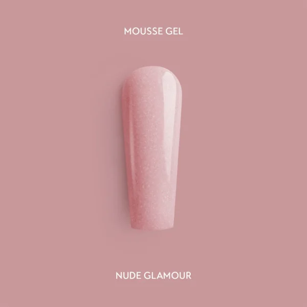Nude Glamour – savaime išsilyginantis mousse gelis 15 ml
