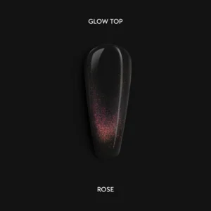 Rose – katės akies efekto gelinio lako topas su rožinėmis dalelėmis - Image 1